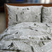 newspaper style pure cotton bedsheet