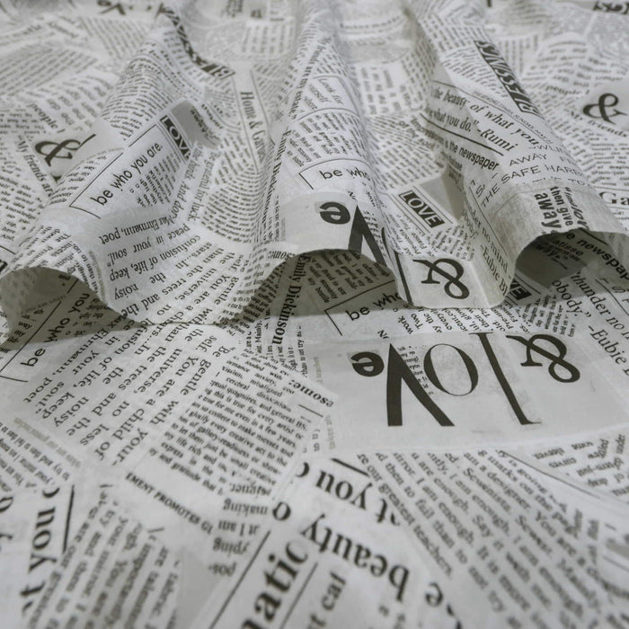 newspaper style pure cotton bedsheet