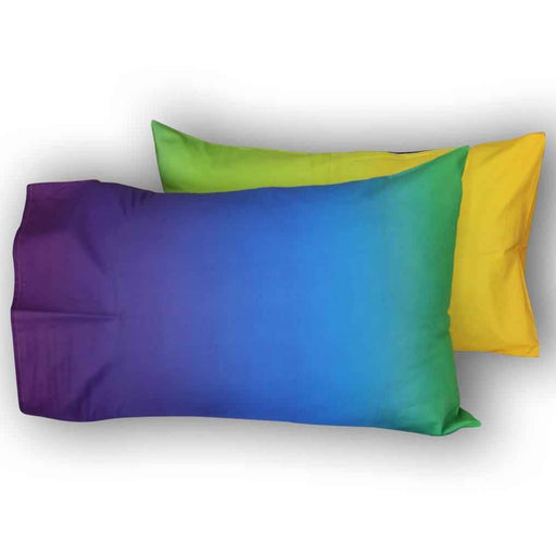 ombre rainbow pillow covers