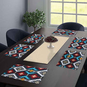 multi tribal silver style placemats
