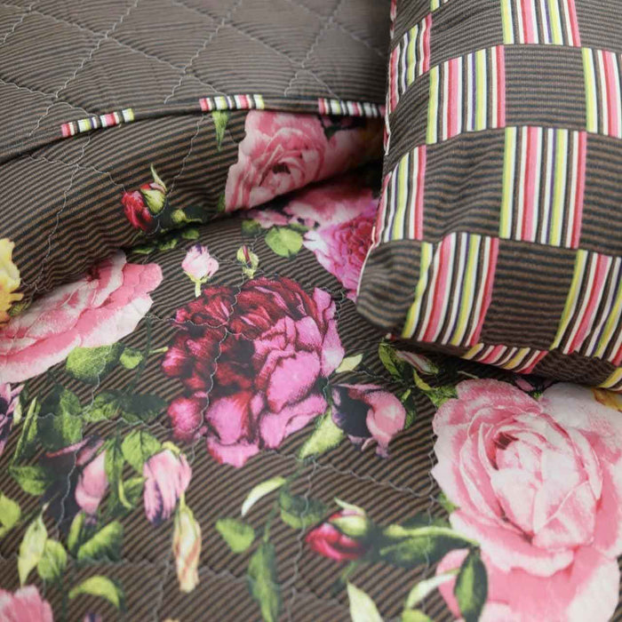 floral heaven polycotton bedspread set
