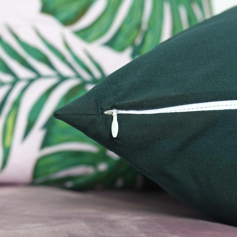 Palm Leaves Printed Cushion Covers (Bundle of 5)