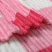pink check line embossed baby fleece blanket