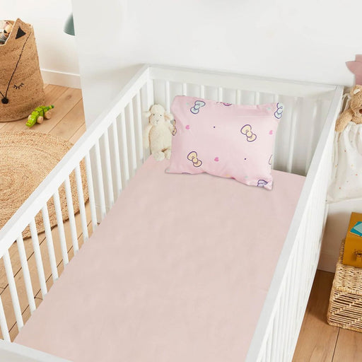pink ties baby bedsheet pillow