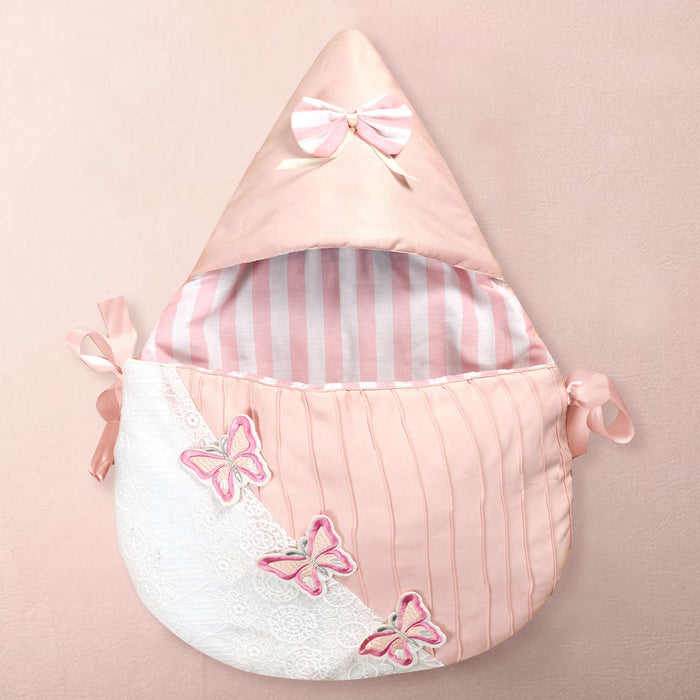 Pink Strip Sleeping Carry Nest