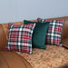 lush velvet plaid cushion cover set bundle of 3