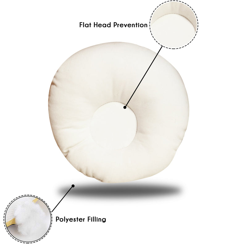 plain white head shaping cushion