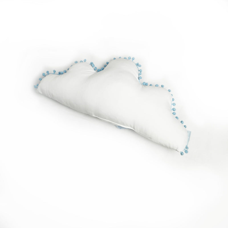 pom pom lace cloud baby cushion