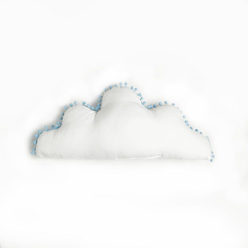 pom pom lace cloud baby cushion
