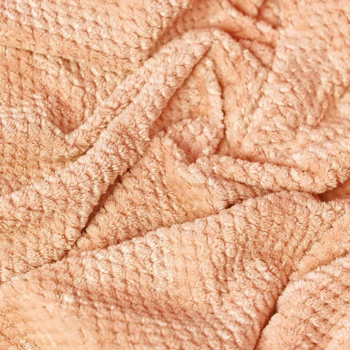 silky soft 310gsm popcorn embossed fleece ac blanket
