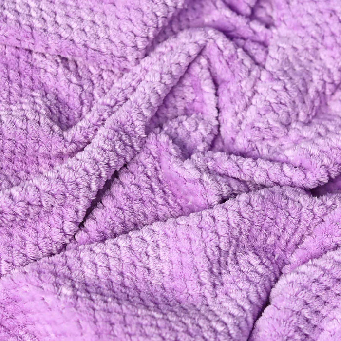 silky soft 310gsm popcorn embossed fleece ac blanket