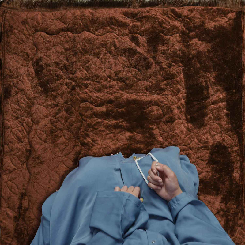 luxury crushed velvet prayer mat