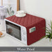 waterproof quilted microwave oven cover maroon