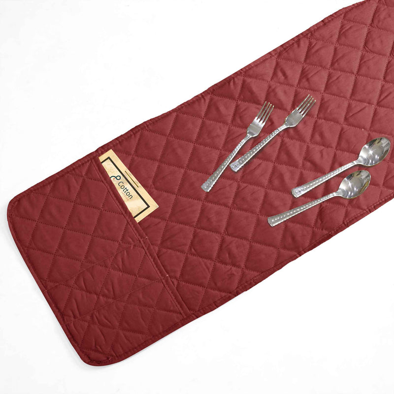 waterproof quilted microwave oven cover maroon