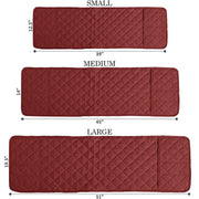 waterproof quilted microwave oven cover maroon