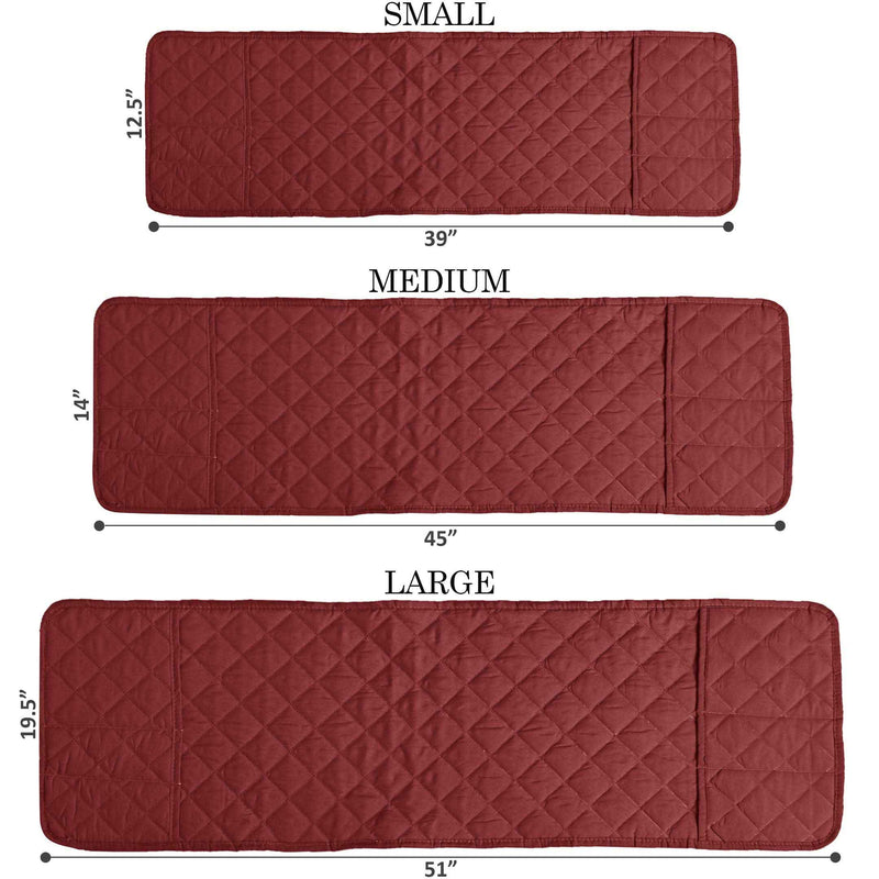 waterproof quilted microwave oven cover maroon