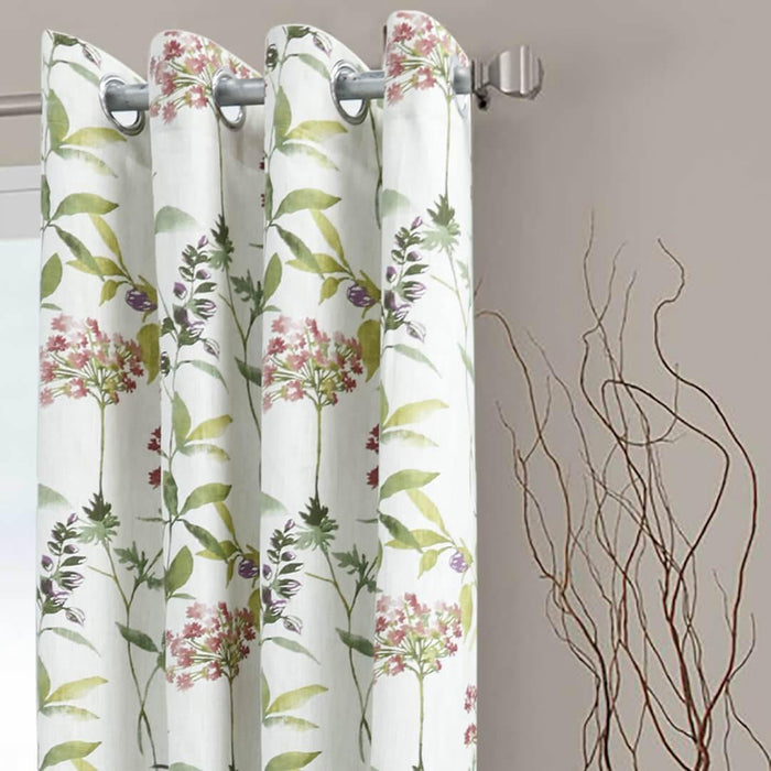 rosemary polyester light filtering single curtain panel