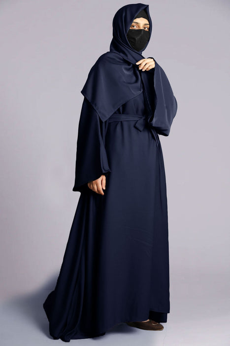 seamless abaya with belt