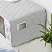 waterproof quilted microwave oven cover silver