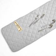 waterproof quilted microwave oven cover silver