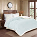 square boxes sherpa border winter comforter