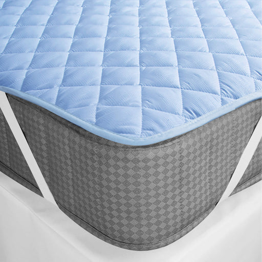 waterproof quilted mattress protectors with elastic strap sky