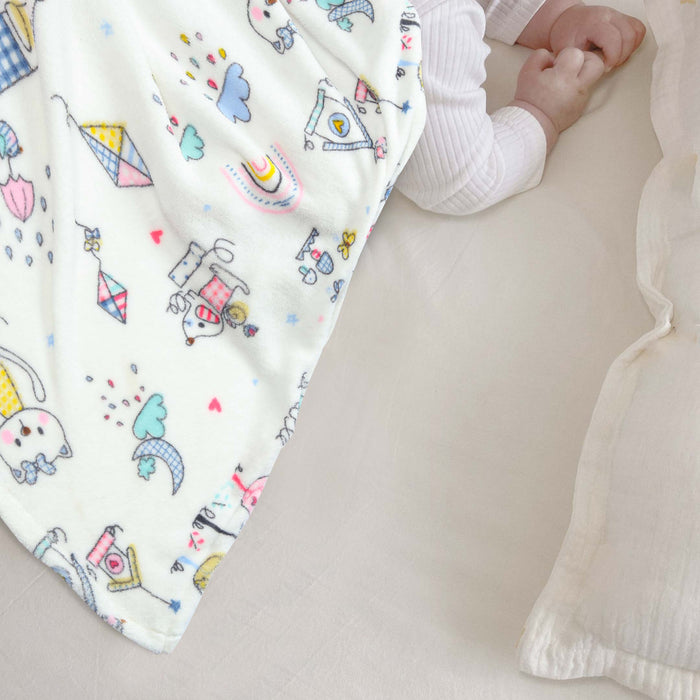 Snow Garden Printed Baby Fleece Blanket