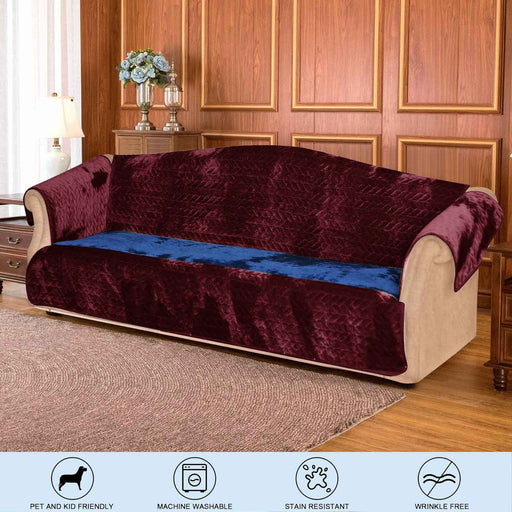 copy of luxury fleece sofa cover ash