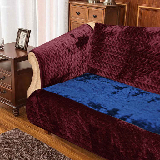 copy of luxury fleece sofa cover ash