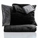 copy of soft and warm duo tone fleece bedsheet grey black