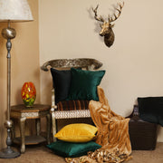 lush velvet solid colors cushion cover set bundle of 5