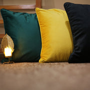 lush velvet solid colors cushion cover set bundle of 5
