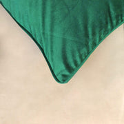velvet cushion cover green