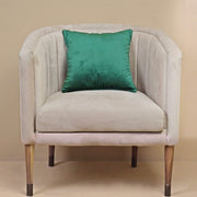 velvet cushion cover green