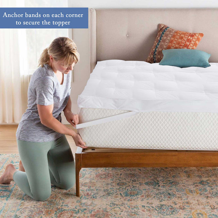 star tuck extra thick mattress topper