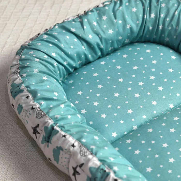 star cloud printed baby snuggle bed