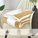 all seasons ultrasoft stripped fleece sherpa blanket