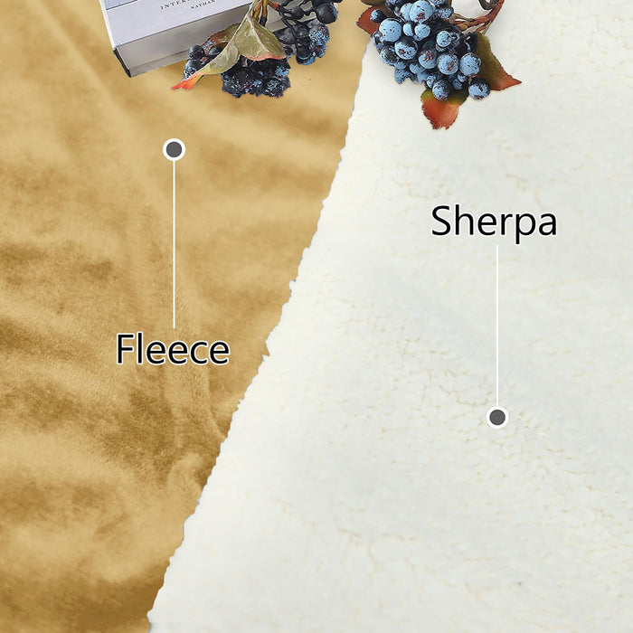 all seasons ultrasoft stripped fleece sherpa blanket