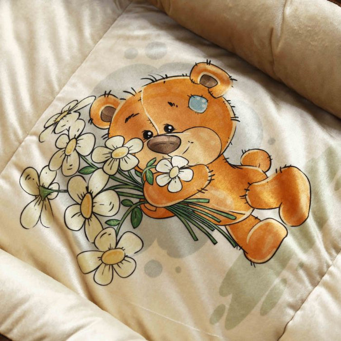 teddy bear velvet baby snuggle bed