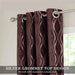 textured jacquard burgundy curtain panel