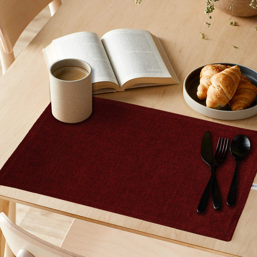 textured red style placemat