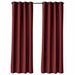 ultrasoft fine grommet top velvet curtain panels maroon