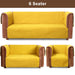 ultrasonic quilted sofa cover set mustard