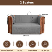 ultrasonic quilted sofa cover set grey