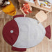 ultrasonic quilted fish playing mat maroon grey