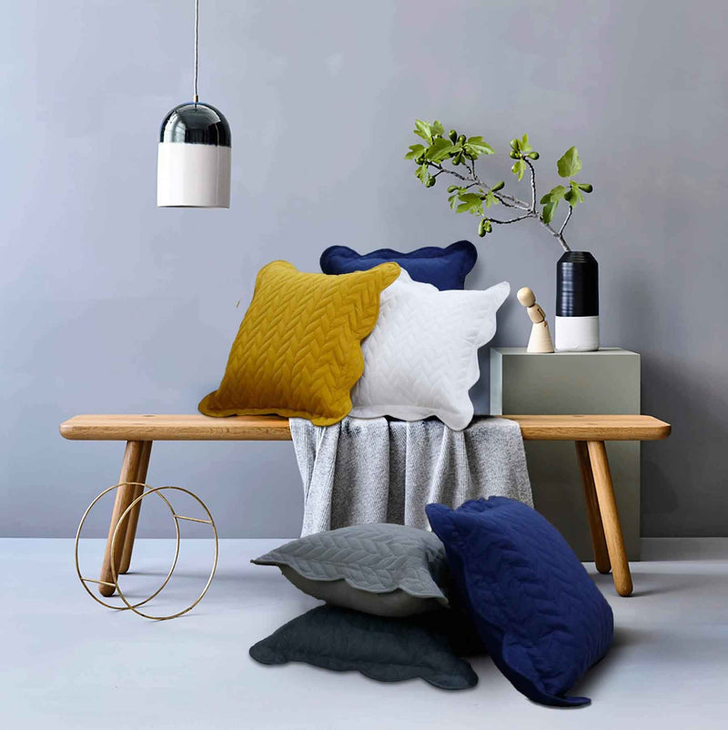 ultrasonic cushion cover navy