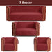 copy of waterproof ultrasonic quilted sofa cover maroon