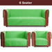 waterproof ultrasonic quilted sofa cover parrot green