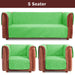 waterproof ultrasonic quilted sofa cover parrot green