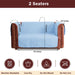 waterproof ultrasonic quilted sofa cover sky